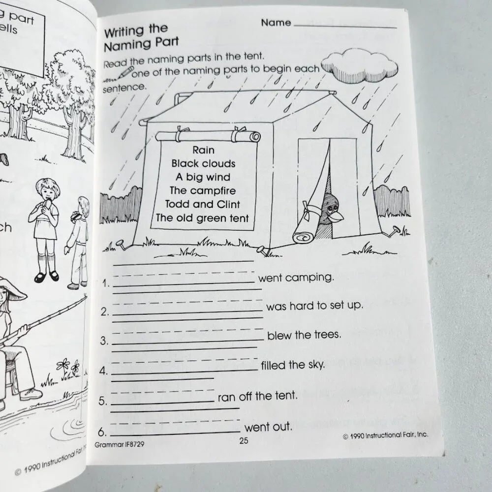 Carson Dellosa Grammar Reproducible Activities Workbook Grade 1-2 Activity Book
